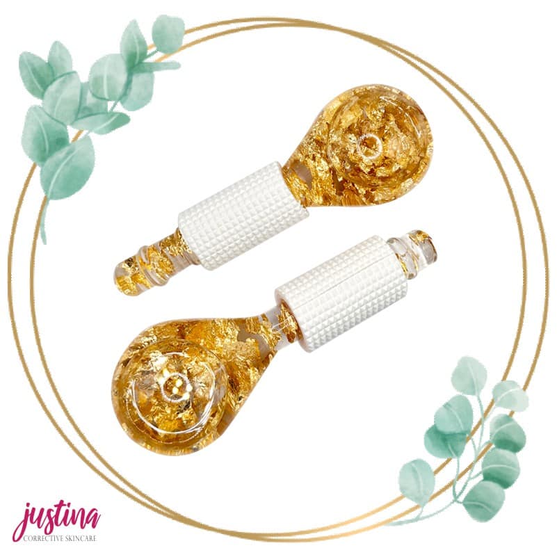 Gold Flaked Ice Globes