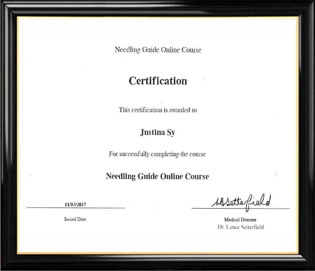 Acne Clinic Certificate 2